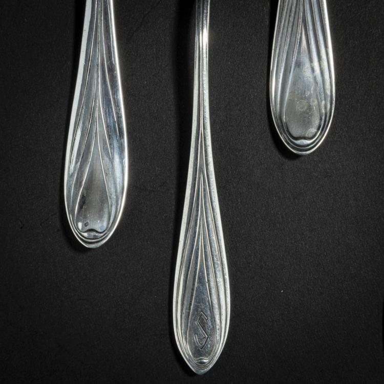 Bild 3 zu Objekt, 29 Besteckteile '3001', 1901/02, Hans Christiansen, Bruckmann & S&ouml;hne, Heilbronn, 153C 692