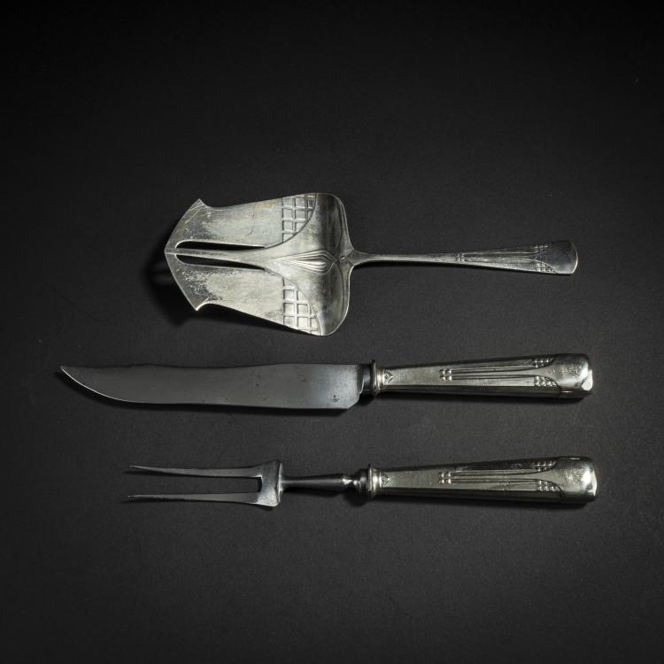 Bild 3 zu Objekt, 3 pieces of serving cutlery '34', c. 1907, Albert Mayer, WMF, Geislingen, 153C 668