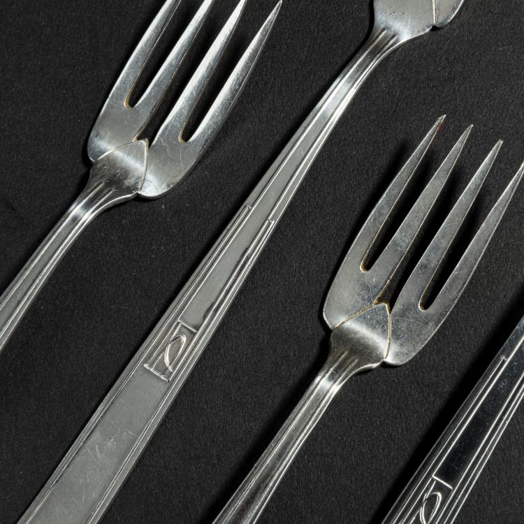 Bild 2 zu Objekt, Fischbesteck '2000', 1901, Joseph Maria Olbrich, Ziech, Ludwig, Vereinigte Silberbesteck-Fabrik, Hamburg, 153C 684