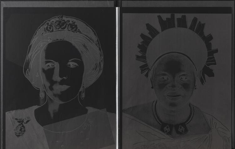 Bild 1 zu Objekt, 'Reigning Queens (black)', nach 1985, Andy Warhol, Ed. Lafyaette Art Gallery, New York, 154D 569
