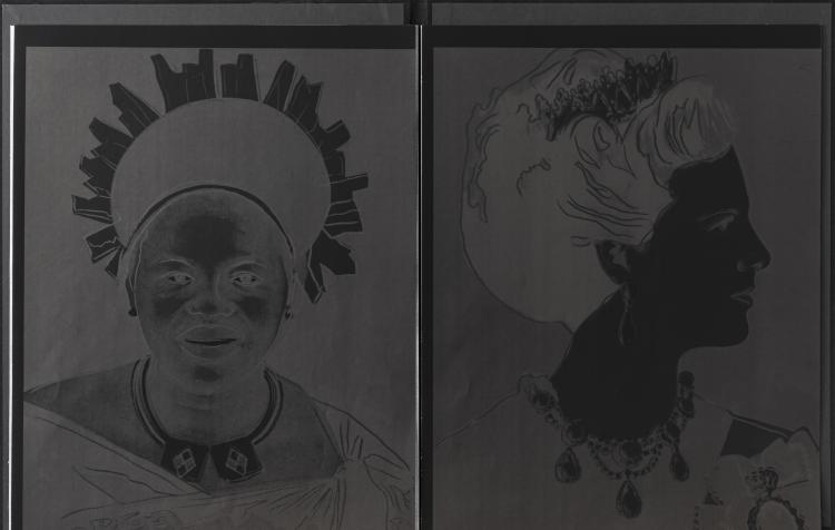 Bild 2 zu Objekt, 'Reigning Queens (black)', nach 1985, Andy Warhol, Ed. Lafyaette Art Gallery, New York, 154D 569