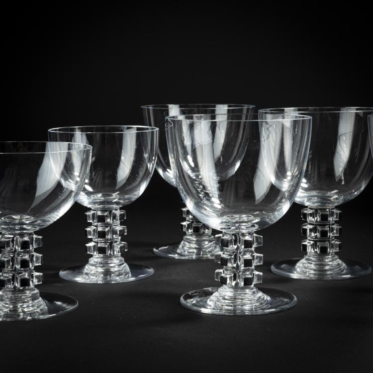 Bild 2 zu Objekt, Sechs Gl&auml;ser aus dem Service 'Unawihr', 1926, Ren&eacute; Lalique, Lalique, Ren&eacute;, Wingen-sur-Moder, 153A 26