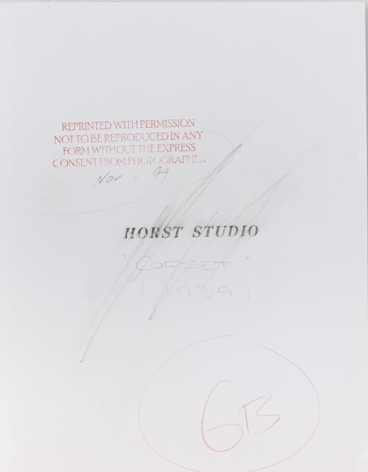 Bild 2 zu Objekt, 'Mainbocher Corset', 1939 (printed 1999), Horst P. Horst, 154D 589