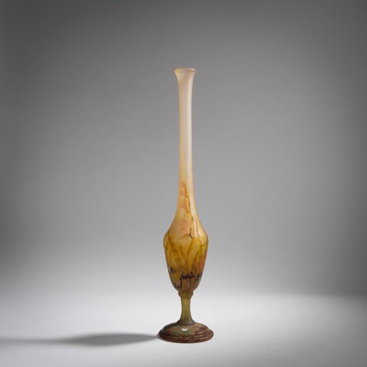 Hauptbild zu Objekt, Vase 'Freesias jaunes', 1913, Daum Fr&egrave;res, Nancy, 153B 174