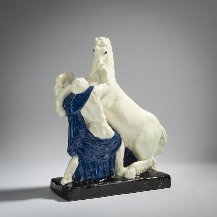 Bild 1 zu Objekt, 'Horse tamer', c. 1911, Bernhard Hoetger, Kandern, Tonwerke, 153C 493