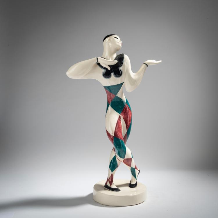Hauptbild zu Objekt, 'Dancer Nijinsky', 1912, Fritz Behn, Karlsruhe, Majolikamanufaktur, 153C 492