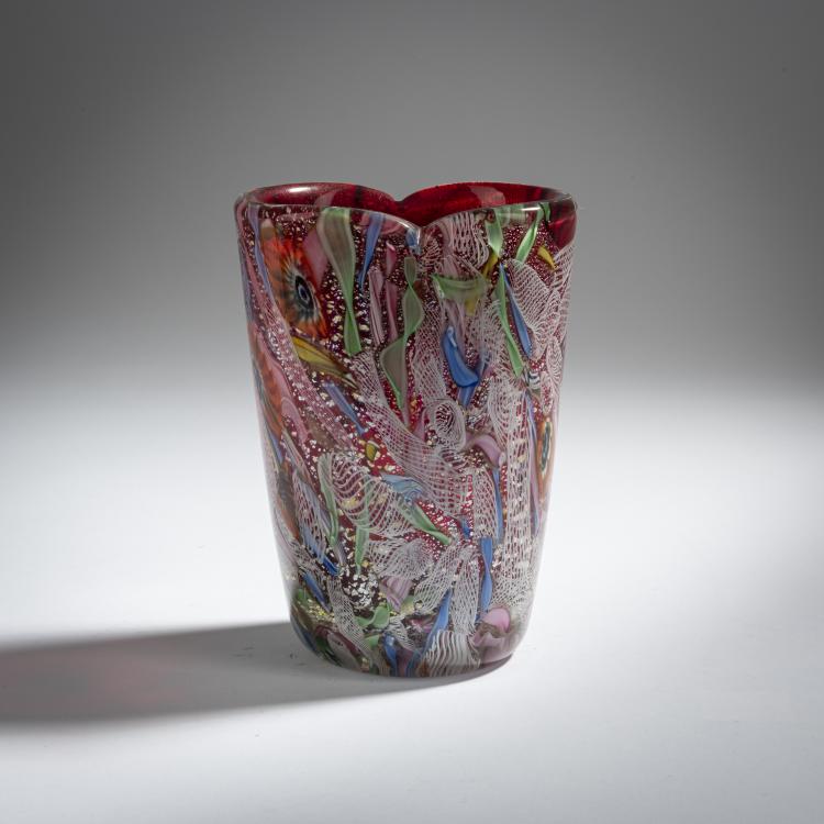 Bild 1 zu Objekt, 'Bizantino' vase, c. 1956, A.Ve.M., Murano, 155C 917
