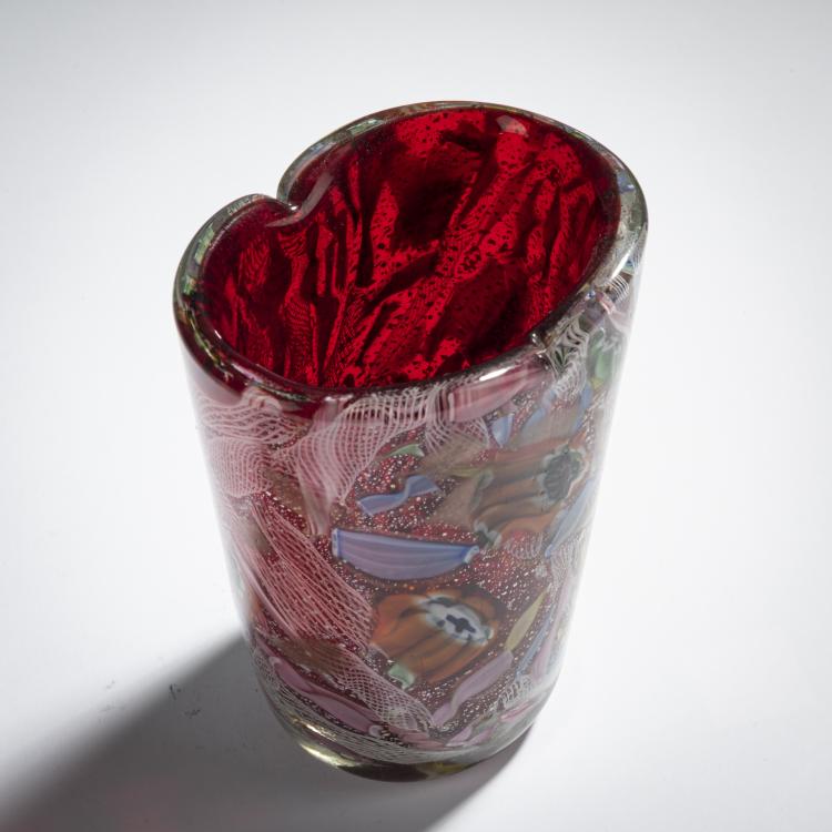 Bild 3 zu Objekt, 'Bizantino' vase, c. 1956, A.Ve.M., Murano, 155C 917