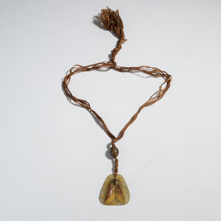 Bild 1 zu Objekt, Pendant 'Papillon de Nuit', 1920s, Henri Berg&eacute;, Walter, Amalric, Nancy, 153B 331