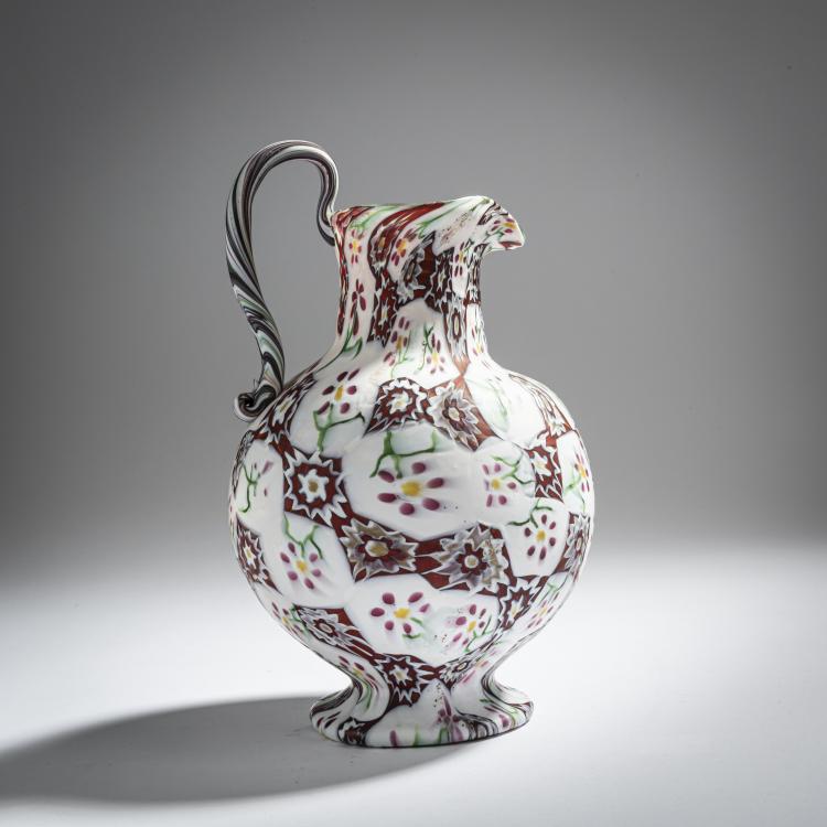 Hauptbild zu Objekt, 'Murrine' jug, c. 1905, Fratelli Toso, Toso, Fratelli, Murano, 155C 893