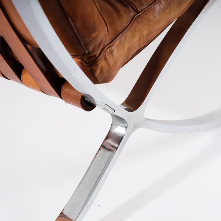 Bild 4 zu Objekt, 'Barcelona' armchair, 1929, Ludwig Mies van der Rohe, Stiegler, Waldemar, Marbach; Knoll International, Deutschland., 154A 42