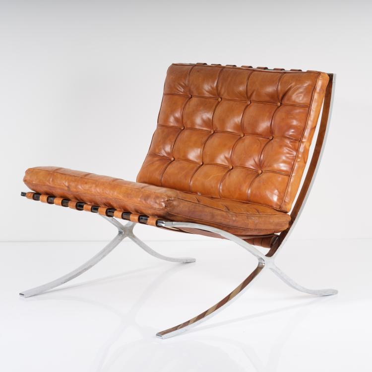 Bild 5 zu Objekt, 'Barcelona' armchair, 1929, Ludwig Mies van der Rohe, Stiegler, Waldemar, Marbach; Knoll International, Deutschland., 154A 42