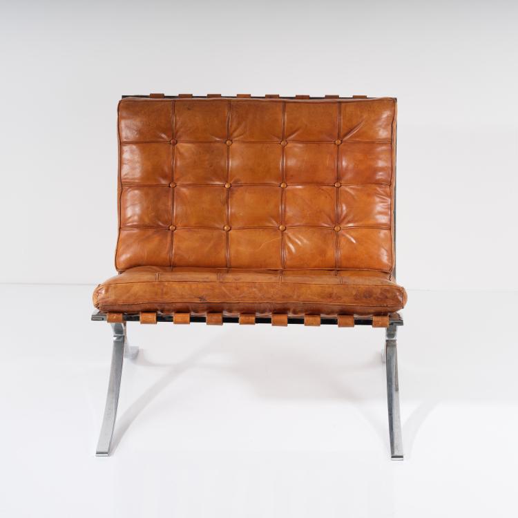 Bild 7 zu Objekt, 'Barcelona' armchair, 1929, Ludwig Mies van der Rohe, Stiegler, Waldemar, Marbach; Knoll International, Deutschland., 154A 42