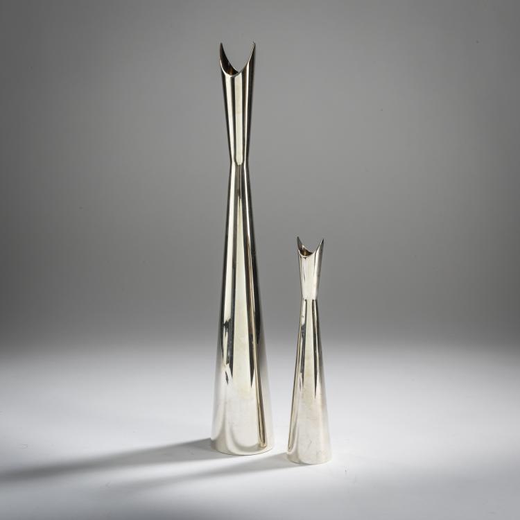 Hauptbild zu Objekt, Two 'Cardinale' vases, 1957, Lino Sabattini, Christofle, Paris, 155B 357