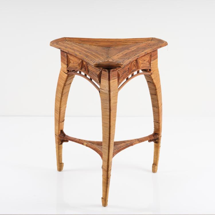 Hauptbild zu Objekt, Garden table, c. 1905, Henry van de Velde, Tannroda, Korbflechterverein (zugeschrieben), 154A 18