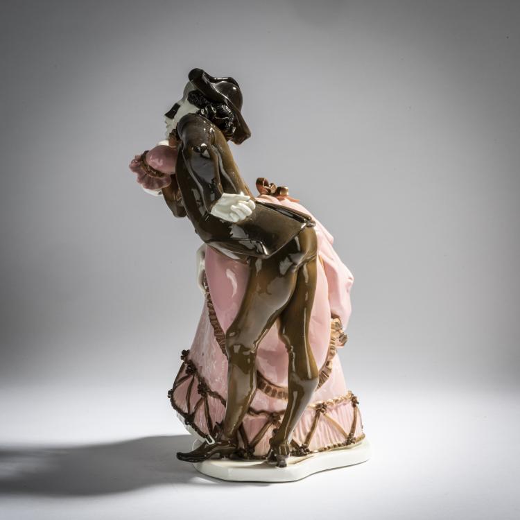 Bild 3 zu Objekt, 'Pierrot and Pierette', 1906, Josef Wackerle, Nymphenburg, KPM, 153C 494