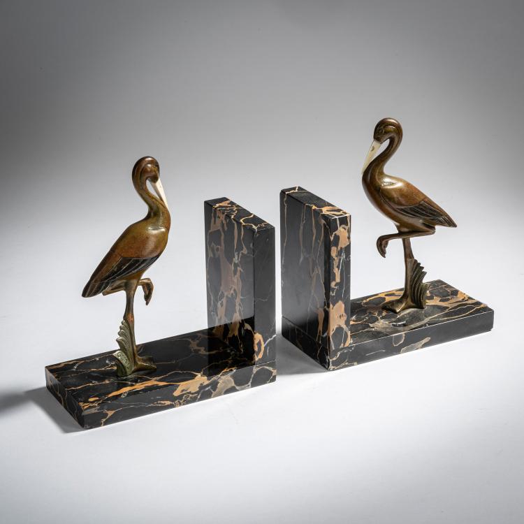 Hauptbild zu Objekt, Two 'Flamingo' bookends, c. 1928, Jaime Sabartes Gual, Sabartes Gual, Jaime, 153C 652