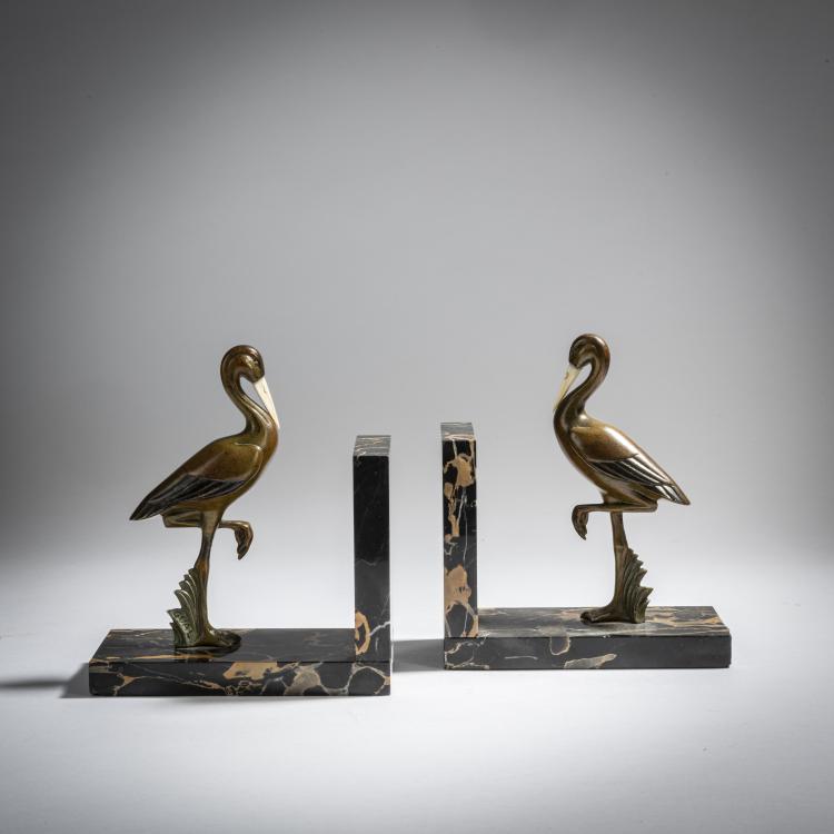 Bild 1 zu Objekt, Two 'Flamingo' bookends, c. 1928, Jaime Sabartes Gual, Sabartes Gual, Jaime, 153C 652