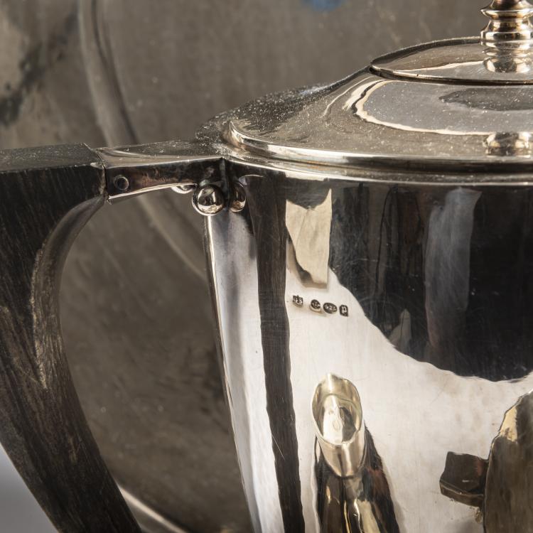 Bild 2 zu Objekt, Coffee service with a tray, 1928, Johan Rohde, Jensen, Georg, Kopenhagen, 154A 22