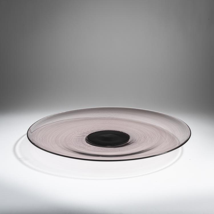Hauptbild zu Objekt, Teller 'Filigrana di Tapio', 1970, Tapio Wirkkala, Venini & C., Murano, 155C 796