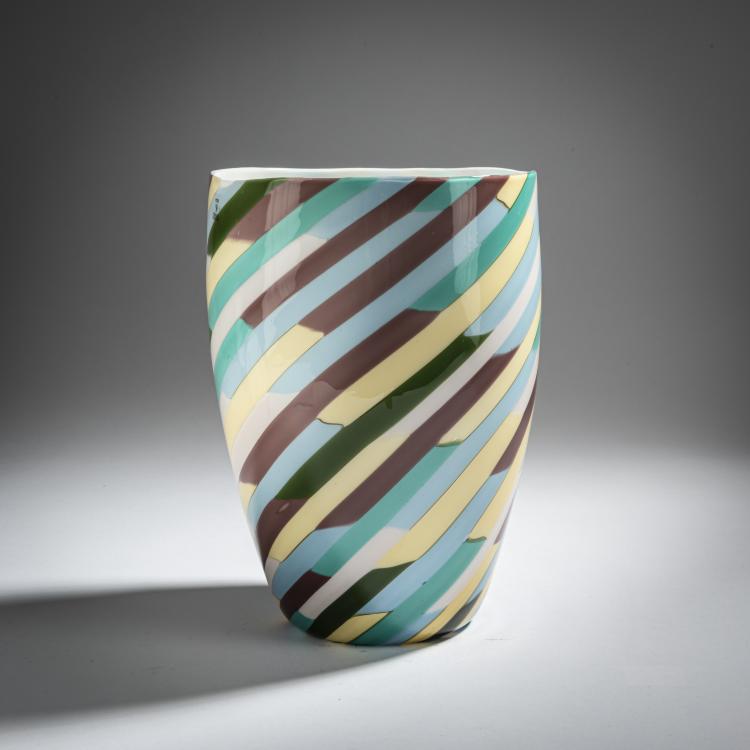 Hauptbild zu Objekt, 'Klee' vase, 1982, Laura de Santillana, Venini & C., Murano, 155C 799