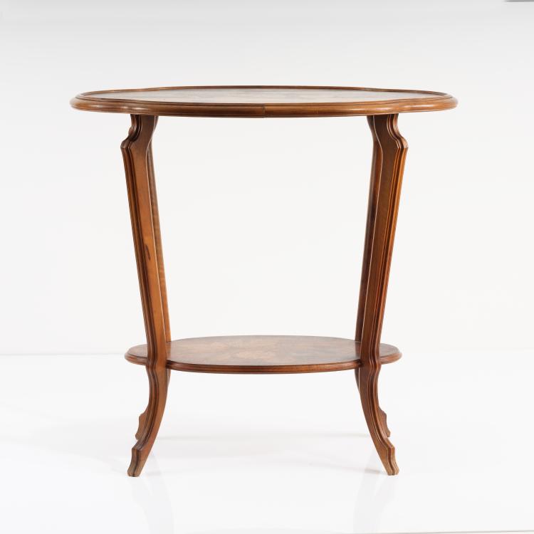 Bild 1 zu Objekt, Side table 'Hortensias et papillons', c. 1900, Emile Gall&eacute;, Gall&eacute;, Emile, Nancy, 153C 771