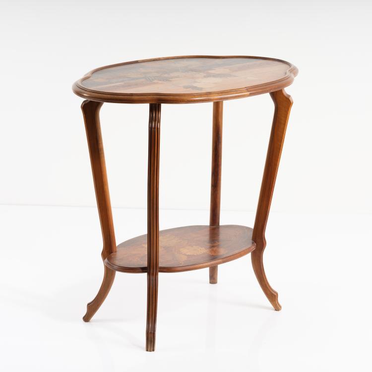Bild 2 zu Objekt, Side table 'Hortensias et papillons', c. 1900, Emile Gall&eacute;, Gall&eacute;, Emile, Nancy, 153C 771