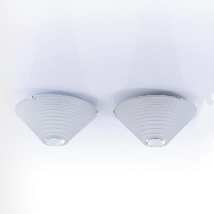 Hauptbild zu Objekt, Two ceiling lights, 1979, Angelo Mangiarotti, Artemide, Mailand, 155A 206