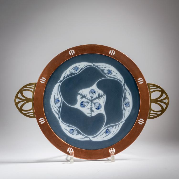 Hauptbild zu Objekt, Tortenplatte, 1905, Christian Neureuther, W&auml;chtersbach, Schlierbach; WMF, Geislingen, 153C 591