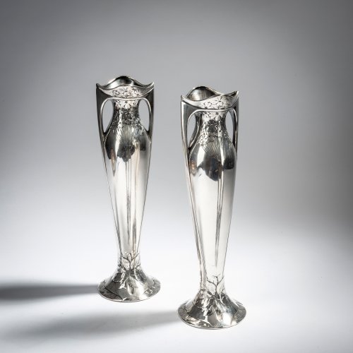 Set of two vases with handles, c. 1900