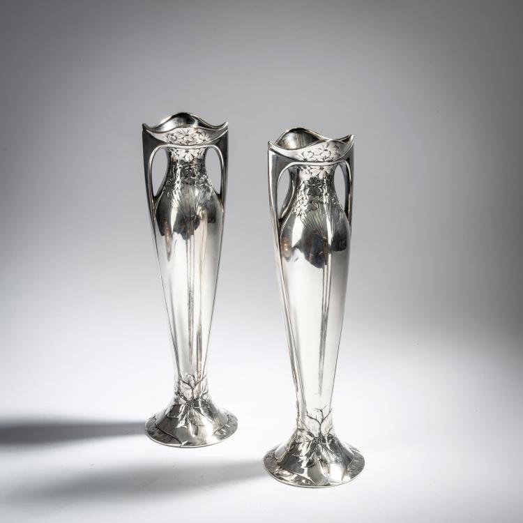 Hauptbild zu Objekt, Set of two vases with handles, c. 1900, Christofle, Paris, 153C 623
