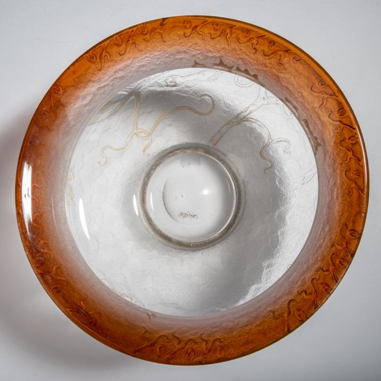 Bild 3 zu Objekt, Schale 'Pavots', 1890-98, Verreries r&eacute;unies de Vallerysthal et Portieux, 153B 329