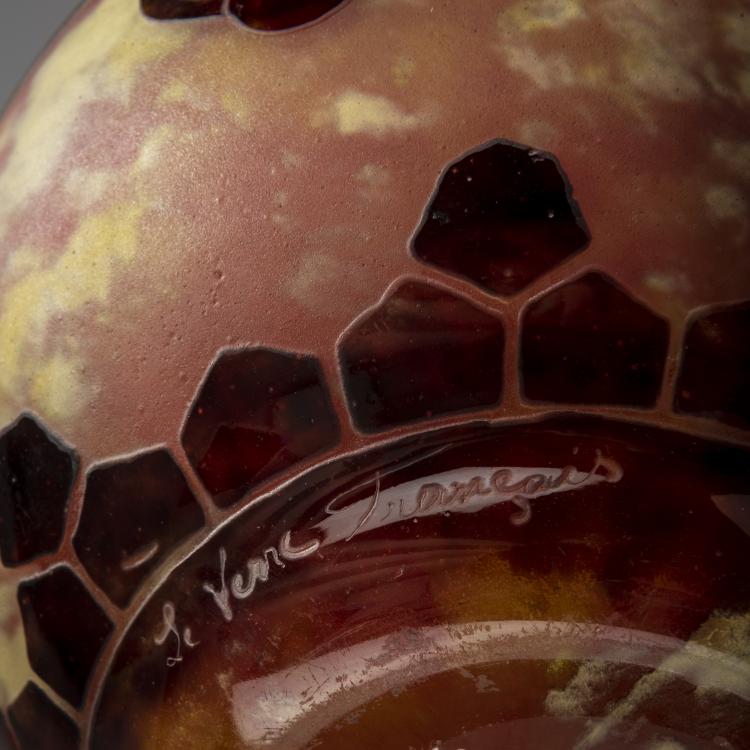 Bild 3 zu Objekt, Henkelvase 'Perli&egrave;res', 1924-27, Schneider, Epinay-sur-Seine, 153B 307