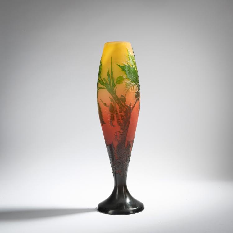 Hauptbild zu Objekt, Vase 'Houx', 1908-14, Gall&eacute;, Etablissements, Nancy, 153B 228