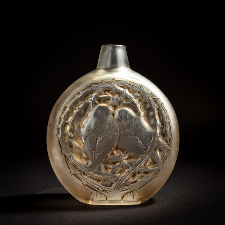 Hauptbild zu Objekt, Vase 'Deux moineaux bavardant', 1920, Ren&eacute; Lalique, Lalique, Ren&eacute;, Combs-la-Ville, 153A 4