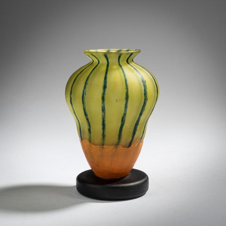 Hauptbild zu Objekt, Fu&szlig;vase 'Filet&eacute;s', 1922-25, Schneider, Epinay-sur-Seine, 153B 295