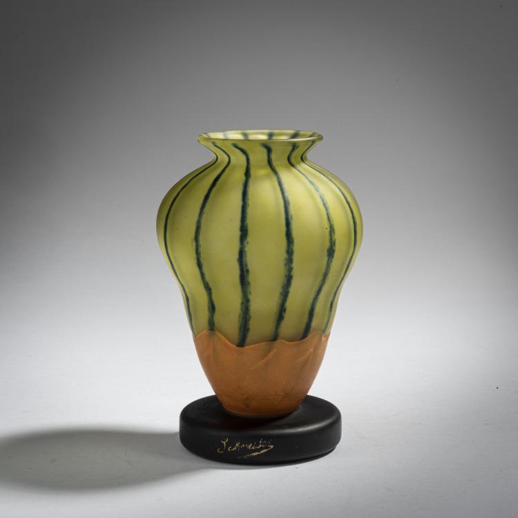 Bild 1 zu Objekt, Fu&szlig;vase 'Filet&eacute;s', 1922-25, Schneider, Epinay-sur-Seine, 153B 295