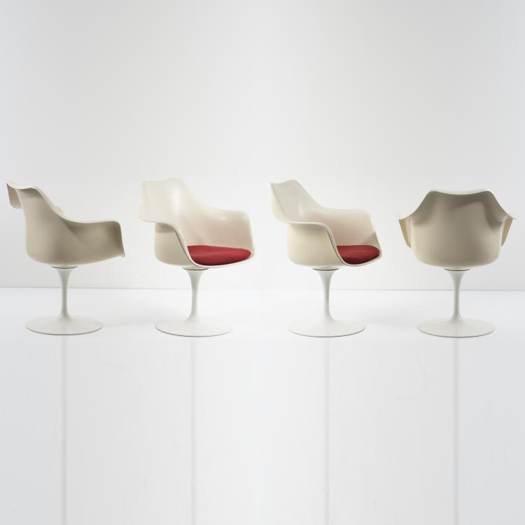 Hauptbild zu Objekt, Vier Armlehnst&uuml;hle 'Tulip' - '151', 1956, Eero Saarinen, Knoll International, New York, 155B 466