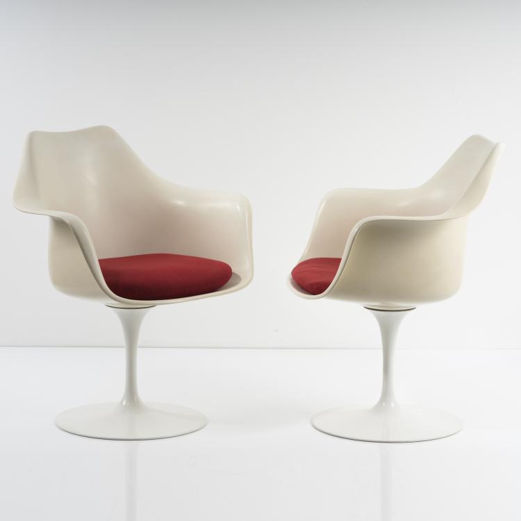 Bild 2 zu Objekt, Vier Armlehnst&uuml;hle 'Tulip' - '151', 1956, Eero Saarinen, Knoll International, New York, 155B 466