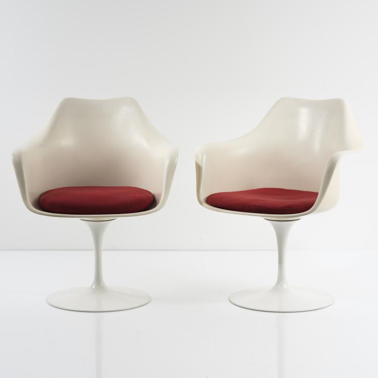 Bild 3 zu Objekt, Vier Armlehnst&uuml;hle 'Tulip' - '151', 1956, Eero Saarinen, Knoll International, New York, 155B 466