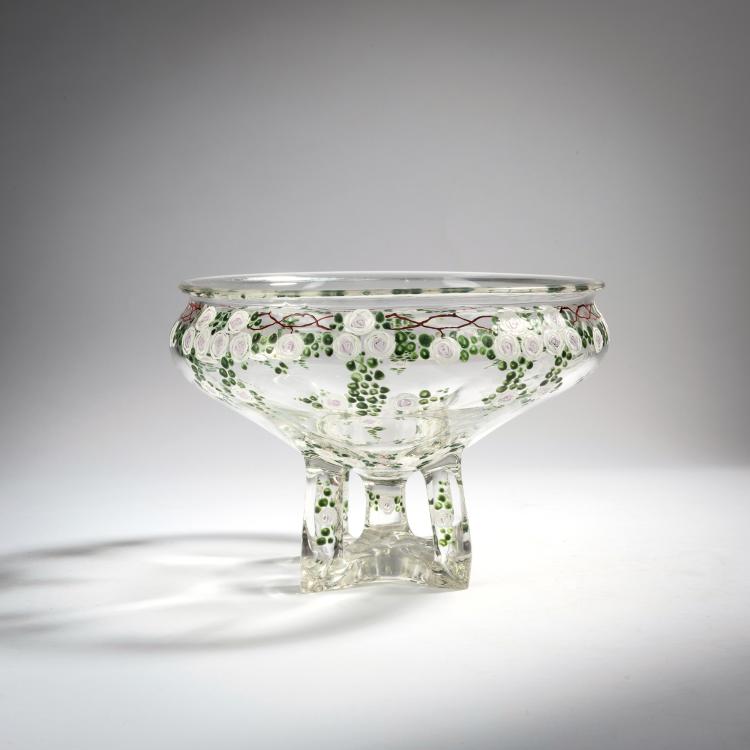 Hauptbild zu Objekt, Aufsatzschale, um 1909, Marie Kirschner (zugeschrieben), L&ouml;tz, Klosterm&uuml;hle (zugeschrieben), 153B 369