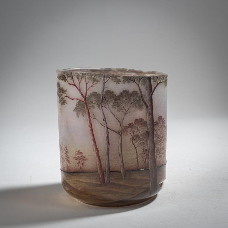 Bild 1 zu Objekt, Vase 'Paysage mauve', 1907, Daum Fr&egrave;res, Nancy, 153B 135