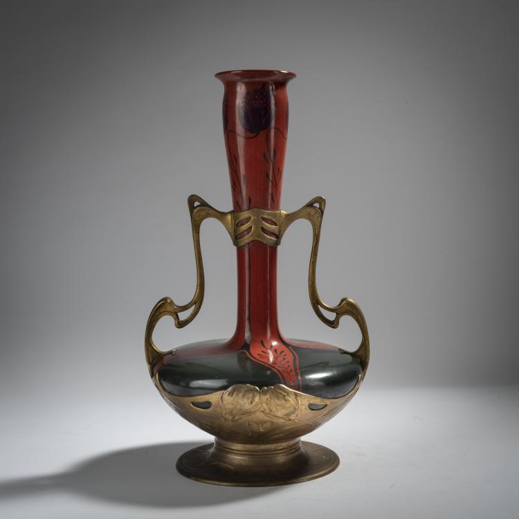 Bild 3 zu Objekt, Vase with handles, 1899/1900, Scherf, Walter, N&uuml;rnberg; Zsolnay, Vilmos, P&eacute;cs (zug.), 153C 654