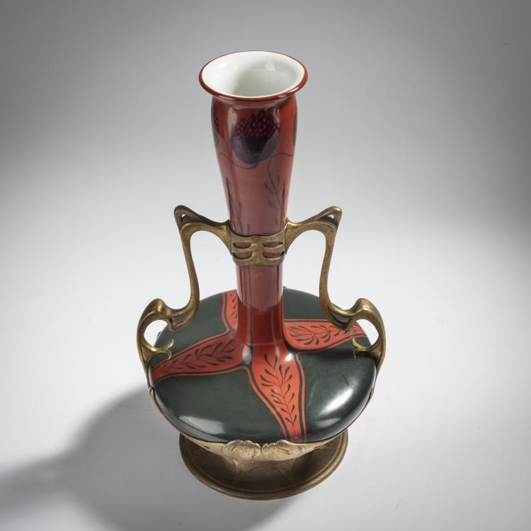Bild 5 zu Objekt, Vase with handles, 1899/1900, Scherf, Walter, N&uuml;rnberg; Zsolnay, Vilmos, P&eacute;cs (zug.), 153C 654