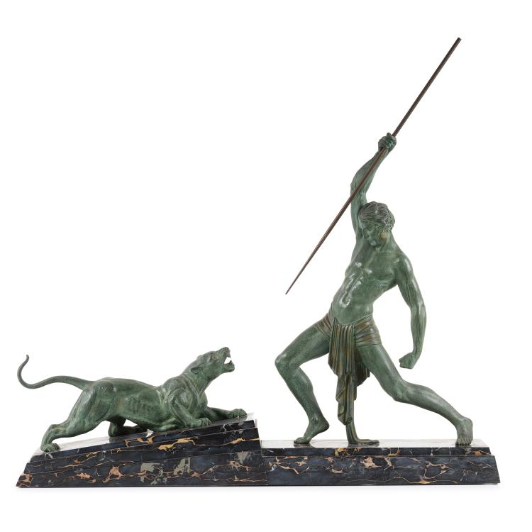 Hauptbild zu Objekt, 'La Chasse', c. 1930, Dem&egrave;tre H. Chiparus, 153C 423