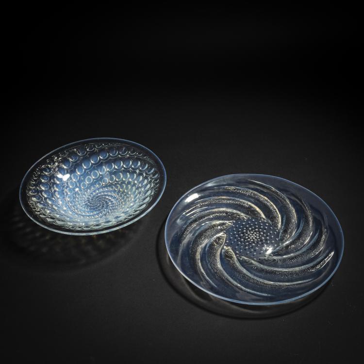 Bild 5 zu Objekt, Set of 'Poissons N&deg; 1' plate, 1931 and 'Volutes' bowl, 1934, Ren&eacute; Lalique, Lalique, Ren&eacute;, Wingen-sur-Moder, 153A 46