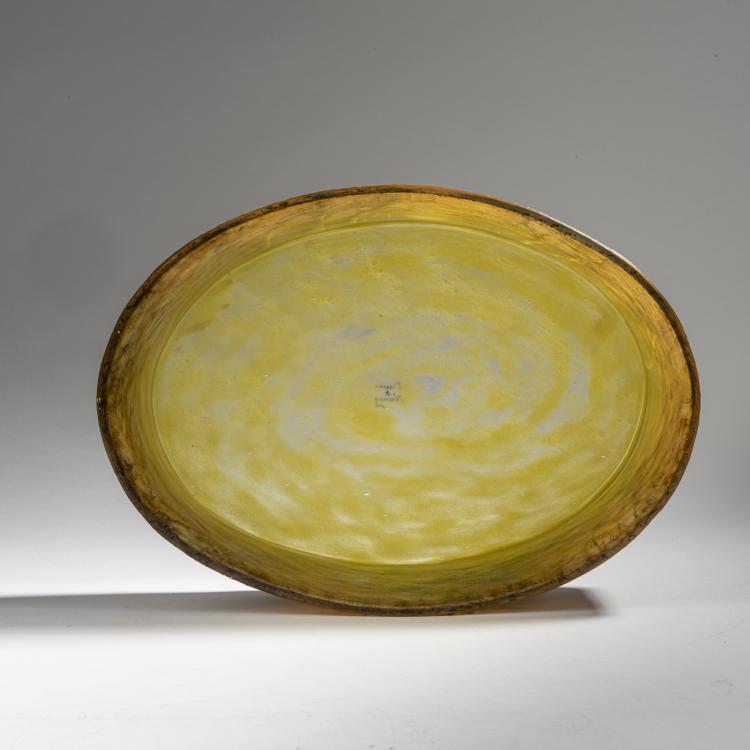 Bild 4 zu Objekt, Gro&szlig;e Jardiniere 'Cr&eacute;puscule neige' oder 'Paysage hiver', um 1906, Daum Fr&egrave;res, Nancy, 153B 128