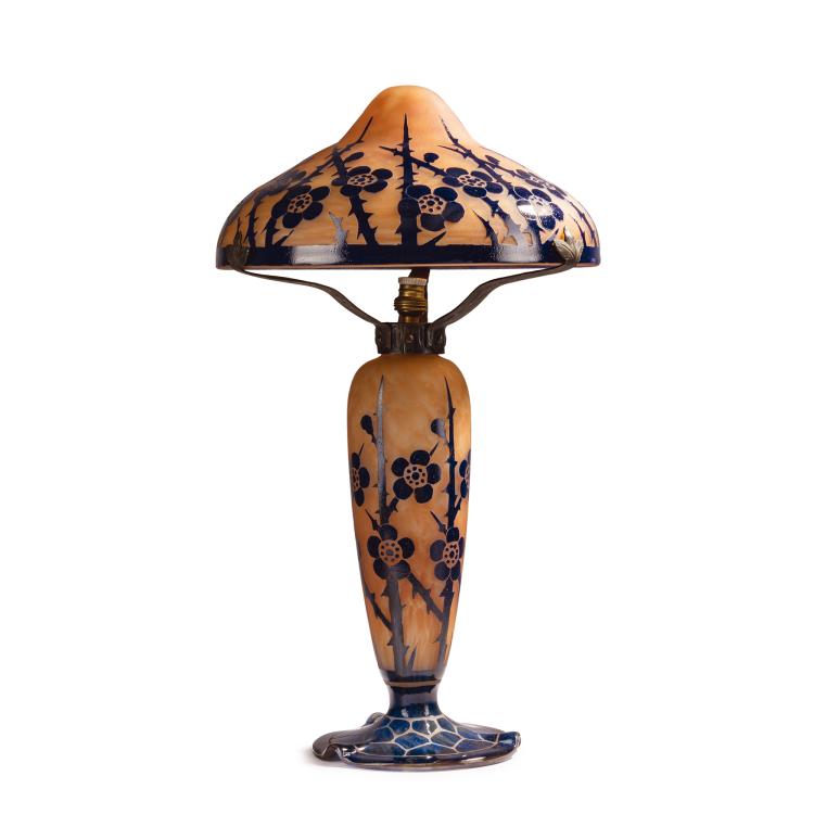 Hauptbild zu Objekt, Tischleuchte 'Aub&eacute;pines', 1919-22, Schneider, Epinay-sur-Seine, 153B 287