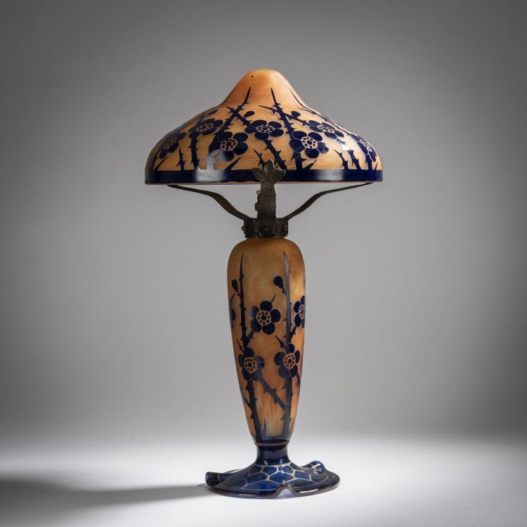 Bild 1 zu Objekt, Tischleuchte 'Aub&eacute;pines', 1919-22, Schneider, Epinay-sur-Seine, 153B 287