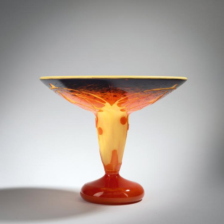 Hauptbild zu Objekt, Fu&szlig;schale 'B&eacute;gonias', 1922-25, Schneider, Epinay-sur-Seine, 153B 297